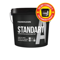 Farbmann Standart А - Акрілатна фасадна фарба біла LА 4,5л