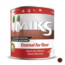 Емаль для підлоги червоно-коричнева Miks 0,9кг