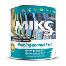 Грунт-емаль Miks color 3 в 1 RAL 7024 графітово-сіра 2,5 кг