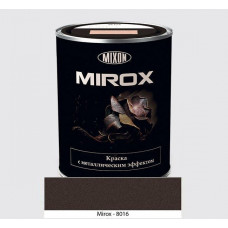 Фарба з металевим ефектом Mixon Mirox - червоно-коричнева RAL 8016 0,75л